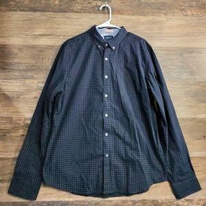 Denim & Flower Dark Blue Patterned Button-Down Shirt